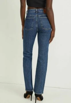 Straight Leg Jeans - Denim-Blue -Mode Kledingwinkel 5bd443e9a018433997ffdcda883b7edd