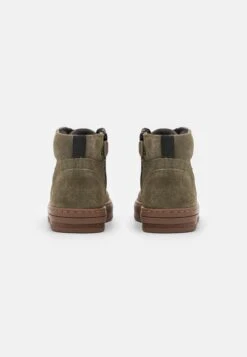 Friboo Leather - Veterboots - Khaki -Mode Kledingwinkel 5bdc384de9404967ae91ca50f55fc7cd