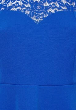 London Curve Sweetheart Midi - Jurk - Blue -Mode Kledingwinkel 5c4c068ae93f43d4802ee4d8b160e397