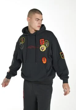 Ed Hardy Tiger-Tatt-Patch - Hoodie - Black
