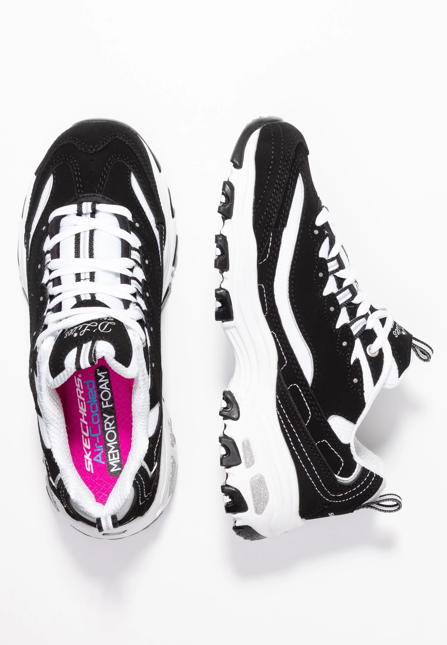 D'Lites - Sneakers Laag - Black/White/Silver 6 D'Lites - Sneakers Laag - Black/White/Silver - Afbeelding 4