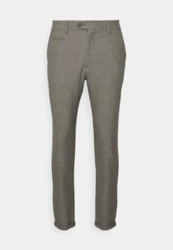 Les Deux Como Structure Suit Pants - Broek - Dark Grey Melange -Mode Kledingwinkel 5e26260eb2b043469040356c48a76e37