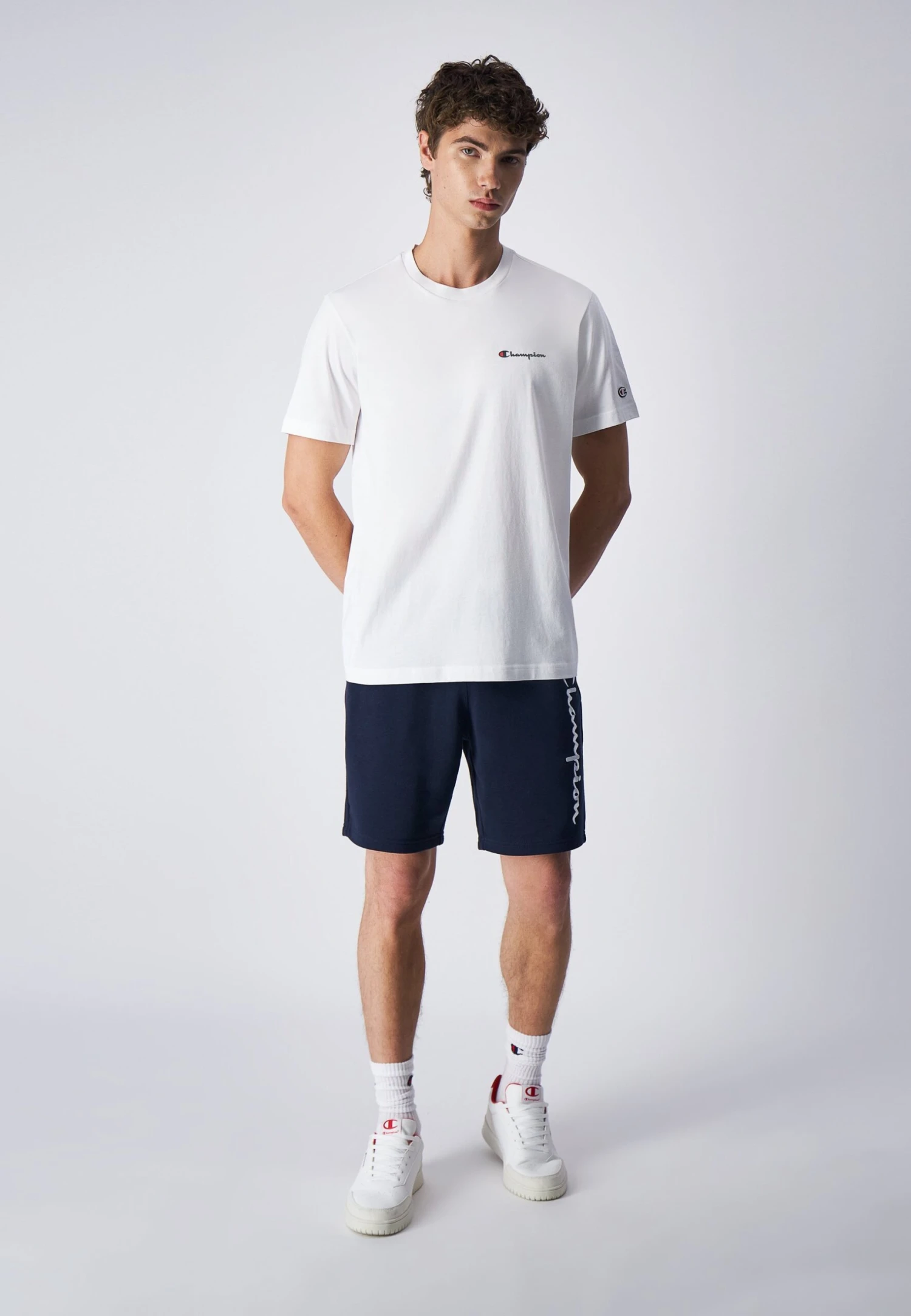 Champion Classic Crewneck Small Logo Icons - T-Shirt Basic - White 4 Champion Classic Crewneck Small Logo Icons - T-Shirt Basic - White - Afbeelding 2