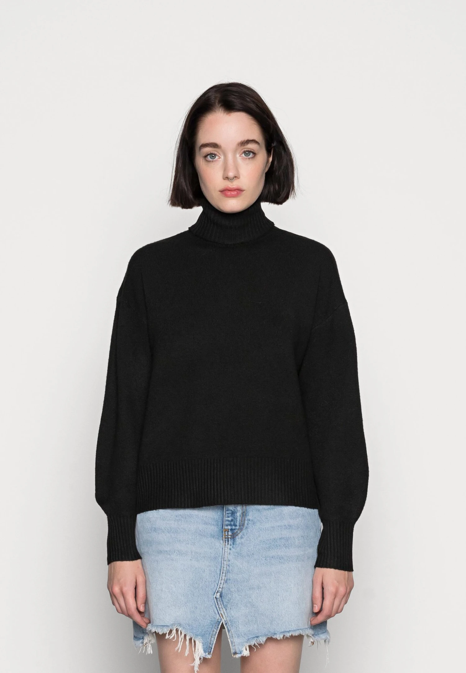 Pieces Pccava High Neck - Trui - Black 3 Pieces Pccava High Neck - Trui - Black