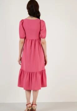 LELA Regular Fit - Jurk - Fuchsia -Mode Kledingwinkel 6036ba14702f4a7e85a7a666ecd1f379