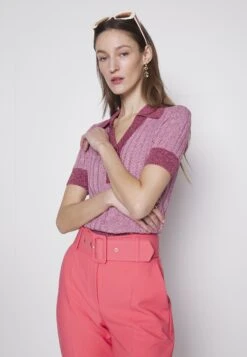 Blanche Seawool Polo - Poloshirt - Red -Mode Kledingwinkel 622258db407143b1a5f412e76f7b73dd