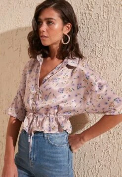 Trendyol Twoss - Overhemdblouse - Pink -Mode Kledingwinkel 627fb3536f174312a857968731620bc4