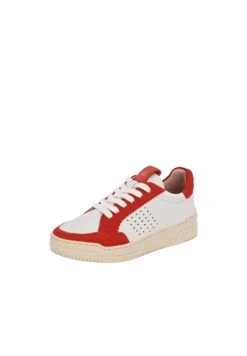 Mea - Sneakers Laag - Weiß Rot -Mode Kledingwinkel 6323fe2cfd724a2493d0db951b1d0701