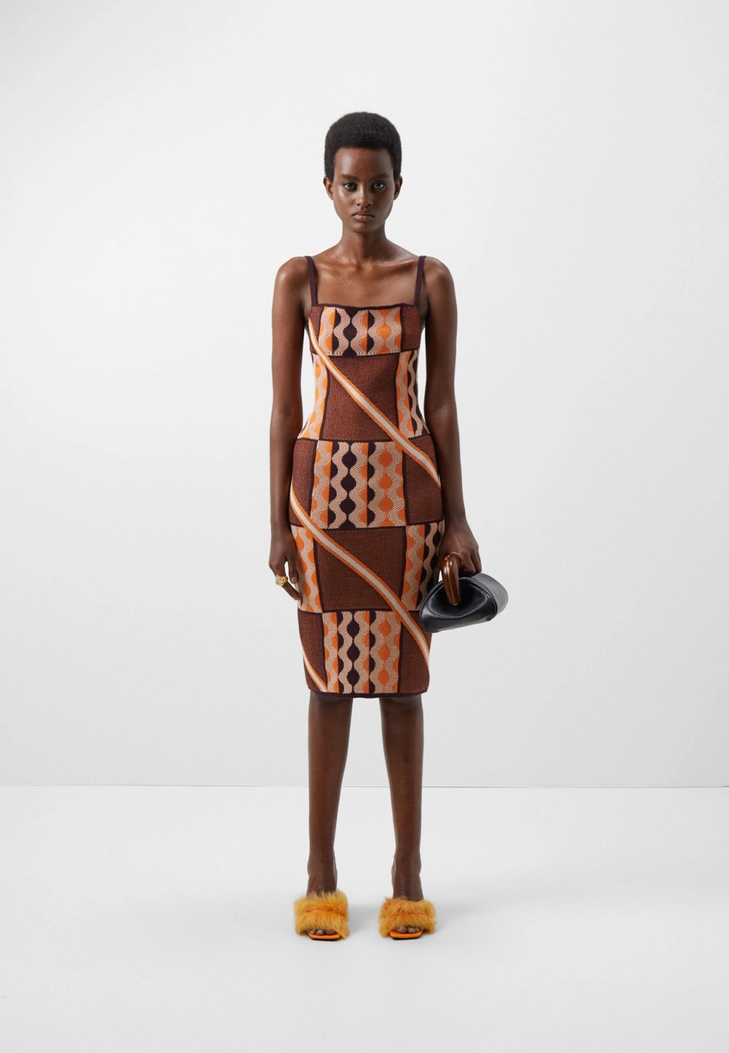 Tafii Dress - Etui-Jurk - Red/Orange 4 Tafii Dress - Etui-Jurk - Red/Orange - Afbeelding 2