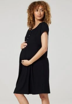 Happy Mama Nursing- Nachtjapon - Black -Mode Kledingwinkel 640a889c997f4168ab57d70e1d2b93d0