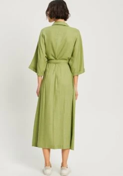 Calli Gretana - Blousejurk - Sage Green -Mode Kledingwinkel 64c32f8e4d924e17a46807a8e33cb297