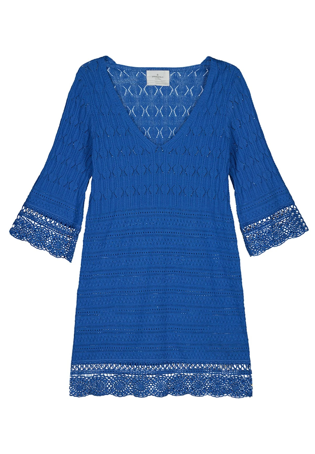 Springfield Short Structured - Gebreide Jurk - Dark Blue 7 Springfield Short Structured - Gebreide Jurk - Dark Blue - Afbeelding 5