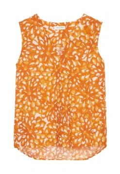 Marc O'Polo Ärmellose V Neck Aus Crispy - Top - Orange 13 Marc O'Polo Ärmellose V Neck Aus Crispy - Top - Orange -Mode Kledingwinkel 66e7b4b5b5e443aa8d209272f96f8b47