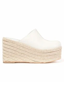 Paloma Barcelo Hebe-38 - Muiltjes Met Hak - White