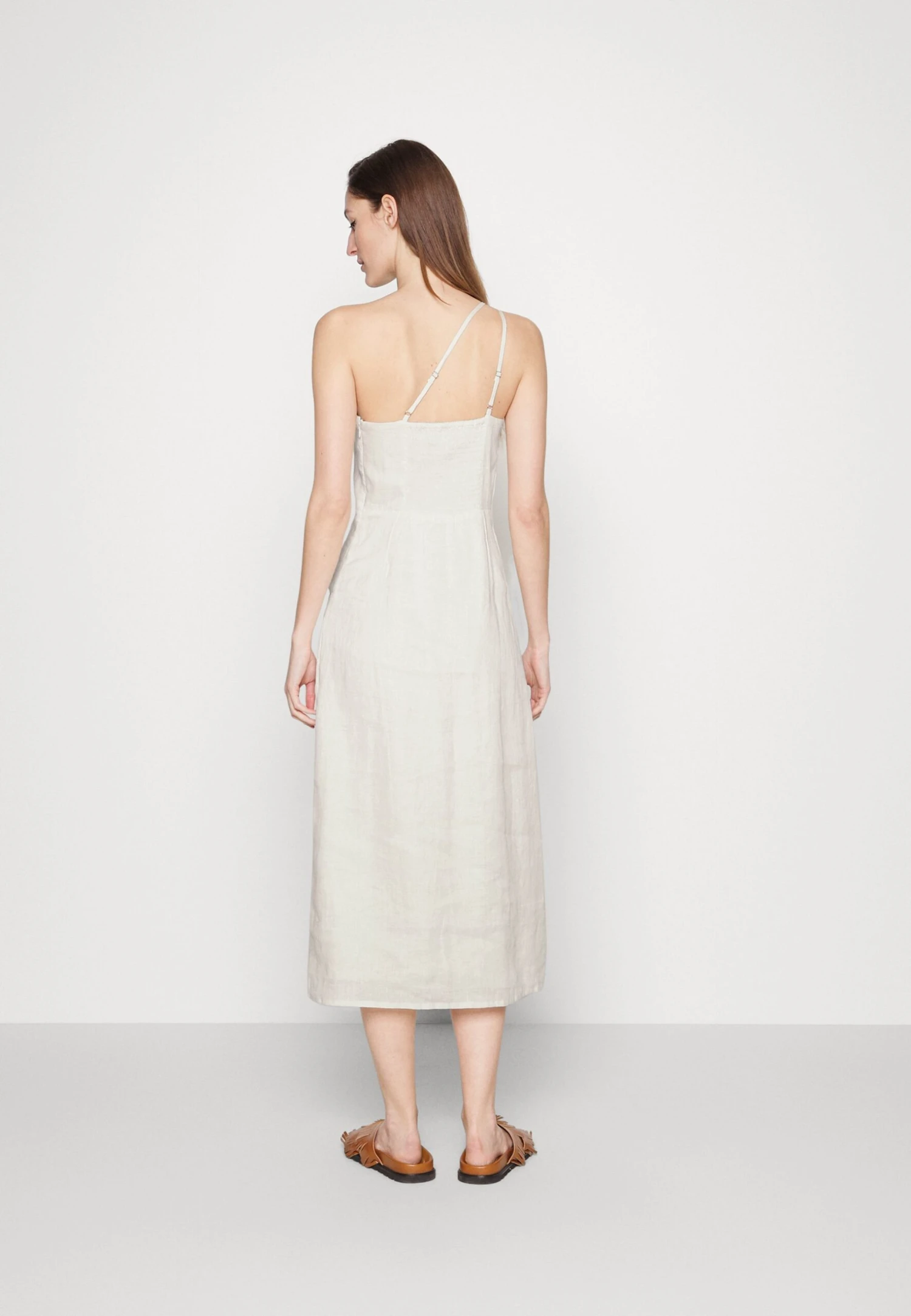 Faithfull The Brand Soko Midi Dress - Jurk - Eggshell 5 Faithfull The Brand Soko Midi Dress - Jurk - Eggshell - Afbeelding 3