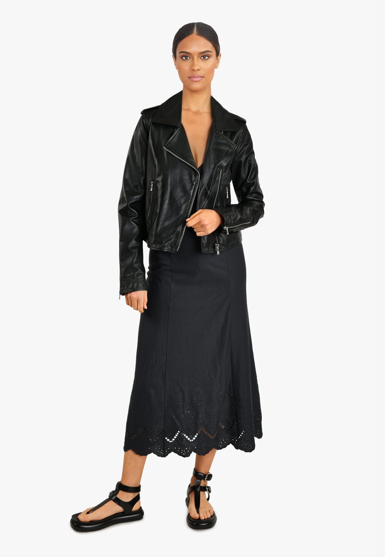 Oakwood Kitty - Leren Jas - Black 4 Oakwood Kitty - Leren Jas - Black - Afbeelding 2