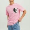 Jack & Jones Crew Neck - T-Shirt Print - Prism Pink 1 Jack & Jones Crew Neck - T-Shirt Print - Prism Pink -Mode Kledingwinkel 67c0643982e84ef9b0e01b92624adabb
