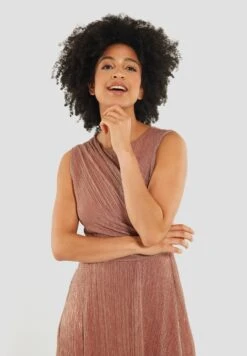 SWING Aus Mit Fäden - Jerseyjurk - Dark Orange -Mode Kledingwinkel 681a9a00fb4b4ea7973d679b3cdaed01