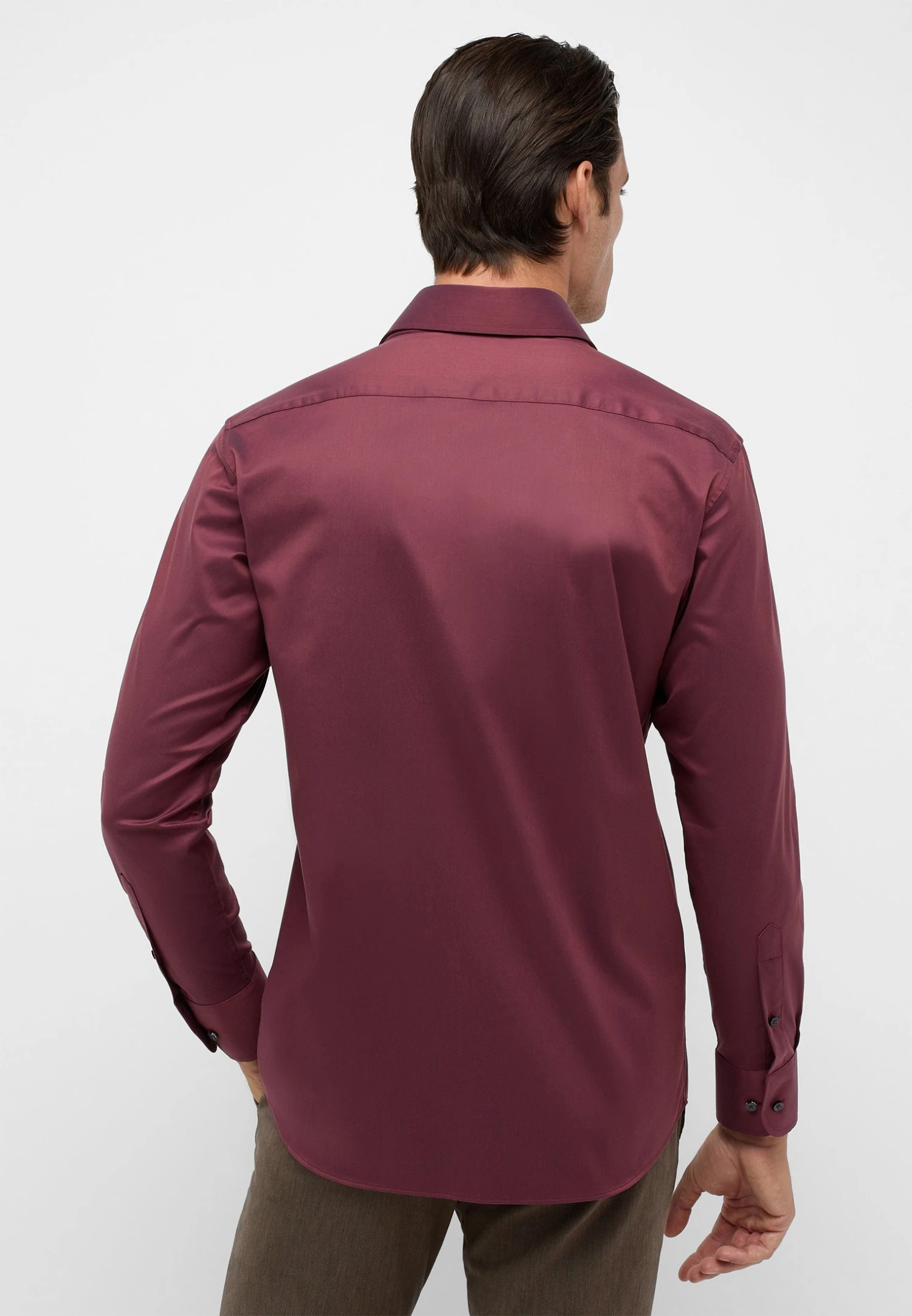 Eterna Modern Fit- Zakelijk Overhemd - Purpur 4 Eterna Modern Fit- Zakelijk Overhemd - Purpur - Afbeelding 2