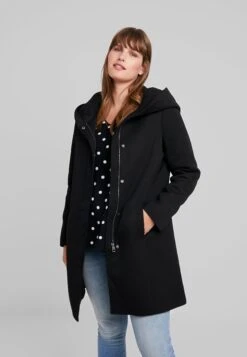 Vero Moda Curve Vmverodona - Halflange Jas - Black
