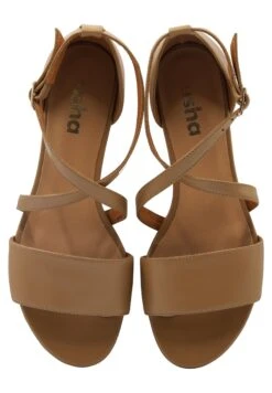 Usha Vernole - Sandalen - Kamel -Mode Kledingwinkel 6b1386b4e5c14dd9ad33bea2a6471e60