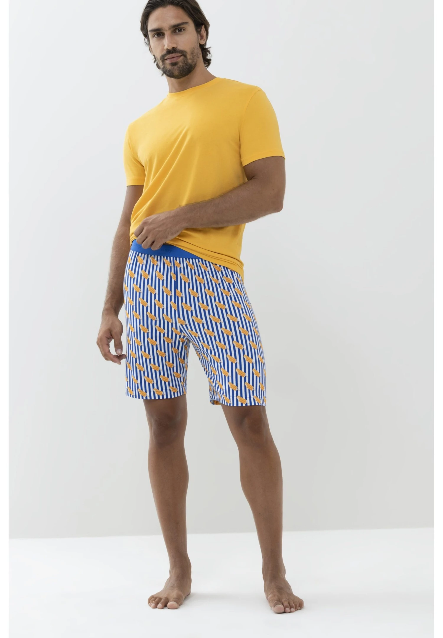 MEY Pyjamabroek - Shiny Blue 4 MEY Pyjamabroek - Shiny Blue - Afbeelding 2