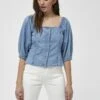 DESIRES Blouse - Light Blue Wash -Mode Kledingwinkel 6b38b9b95f08418f8de460d803409199