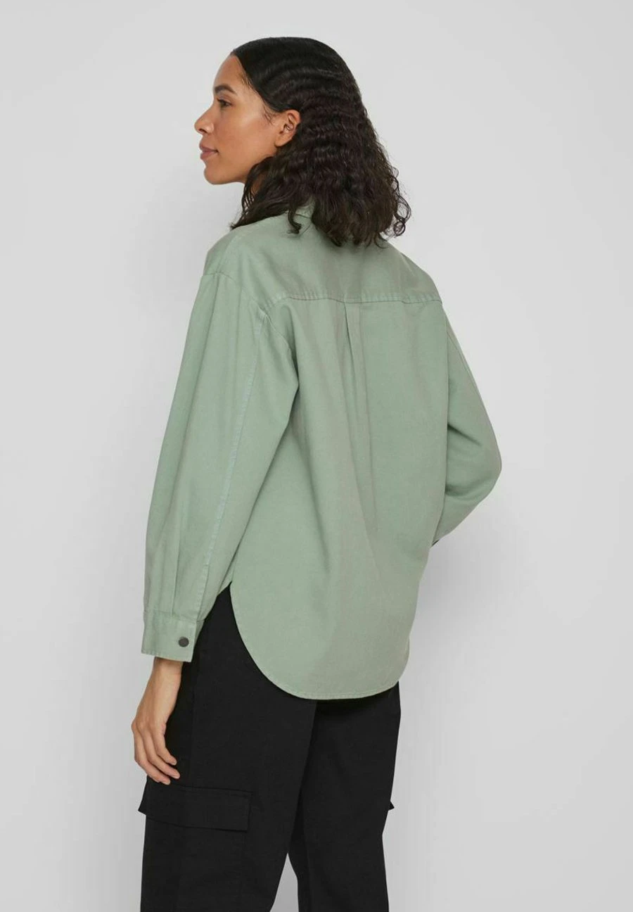 Vila Shacket Loose Fit - Spijkerjas - Green Milieu 5 Vila Shacket Loose Fit - Spijkerjas - Green Milieu - Afbeelding 3