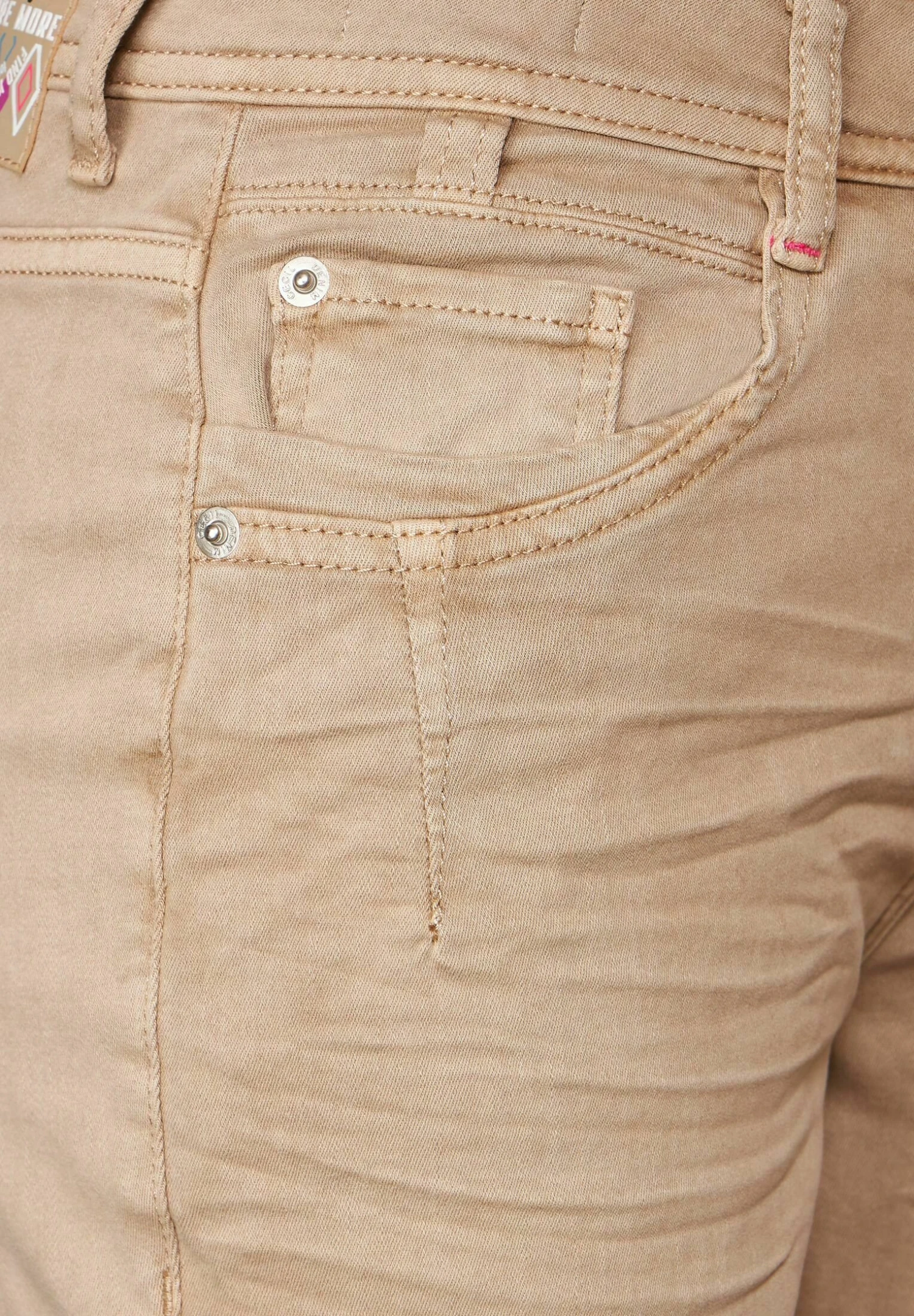 Cecil Slim Fit Jeans - Beige 7 Cecil Slim Fit Jeans - Beige - Afbeelding 5