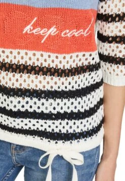 Betty Barclay Loch-Mit Ringel - Trui - Weiß Schwarz -Mode Kledingwinkel 6dc8ae31e5d8438686ab41cb32f035a9