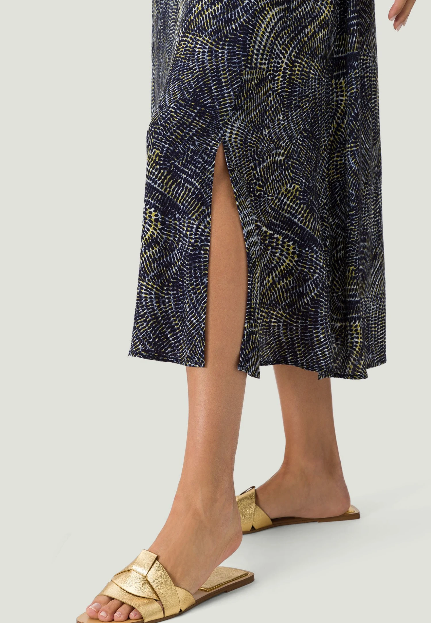 Zero Mit Beinschlitz - Jurk - Dark Bluelight Blue 6 Zero Mit Beinschlitz - Jurk - Dark Bluelight Blue - Afbeelding 4