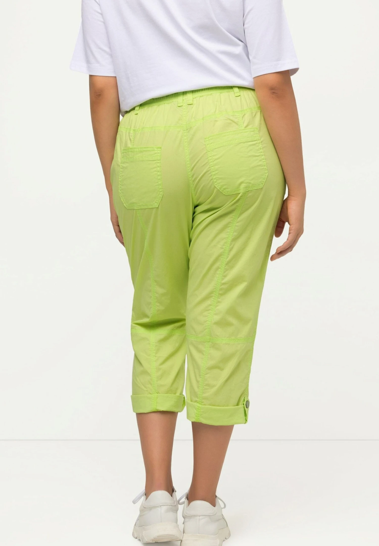 Ulla Popken Broek - Vert Citron Vert 5 Ulla Popken Broek - Vert Citron Vert - Afbeelding 3