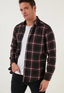Regular Fit - Overhemd - Bordeaux -Mode Kledingwinkel 6fe5cc8dd264420d82e39c350b31fd6c