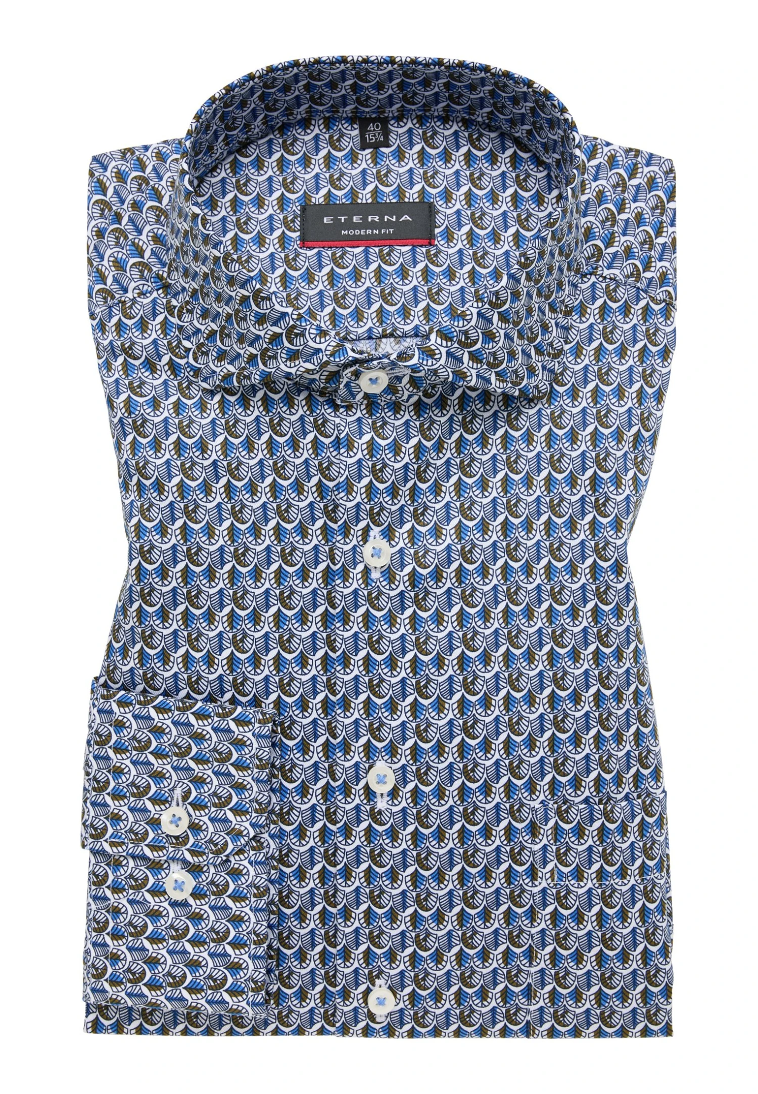 Eterna Modern Fit - Overhemd - Blau 8 Eterna Modern Fit - Overhemd - Blau - Afbeelding 6