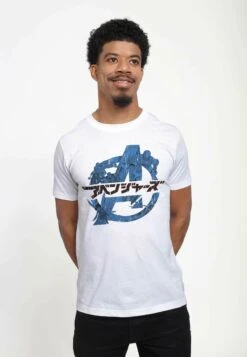 Marvel Avengers Classic Avengers Anime Unisex - T-Shirt Print - White -Mode Kledingwinkel 71fb7bd47d9c4fa59e671a0676694c1b