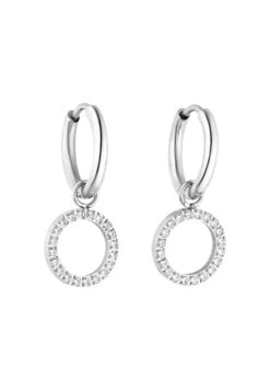 Closed Glow - Oorbellen - Silver-Coloured