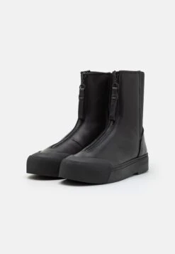 Emporio Armani Boot - Enkellaarsjes Met Plateauzool - Nero -Mode Kledingwinkel 72b5ebba7e8c4498a2ff951b8ab7ba90