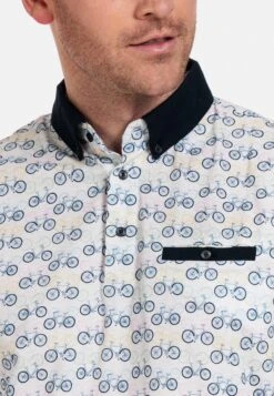 Poloshirt - White/Yellow/Blue -Mode Kledingwinkel 73bdb73beac74122bf77d5dc3ddaf113