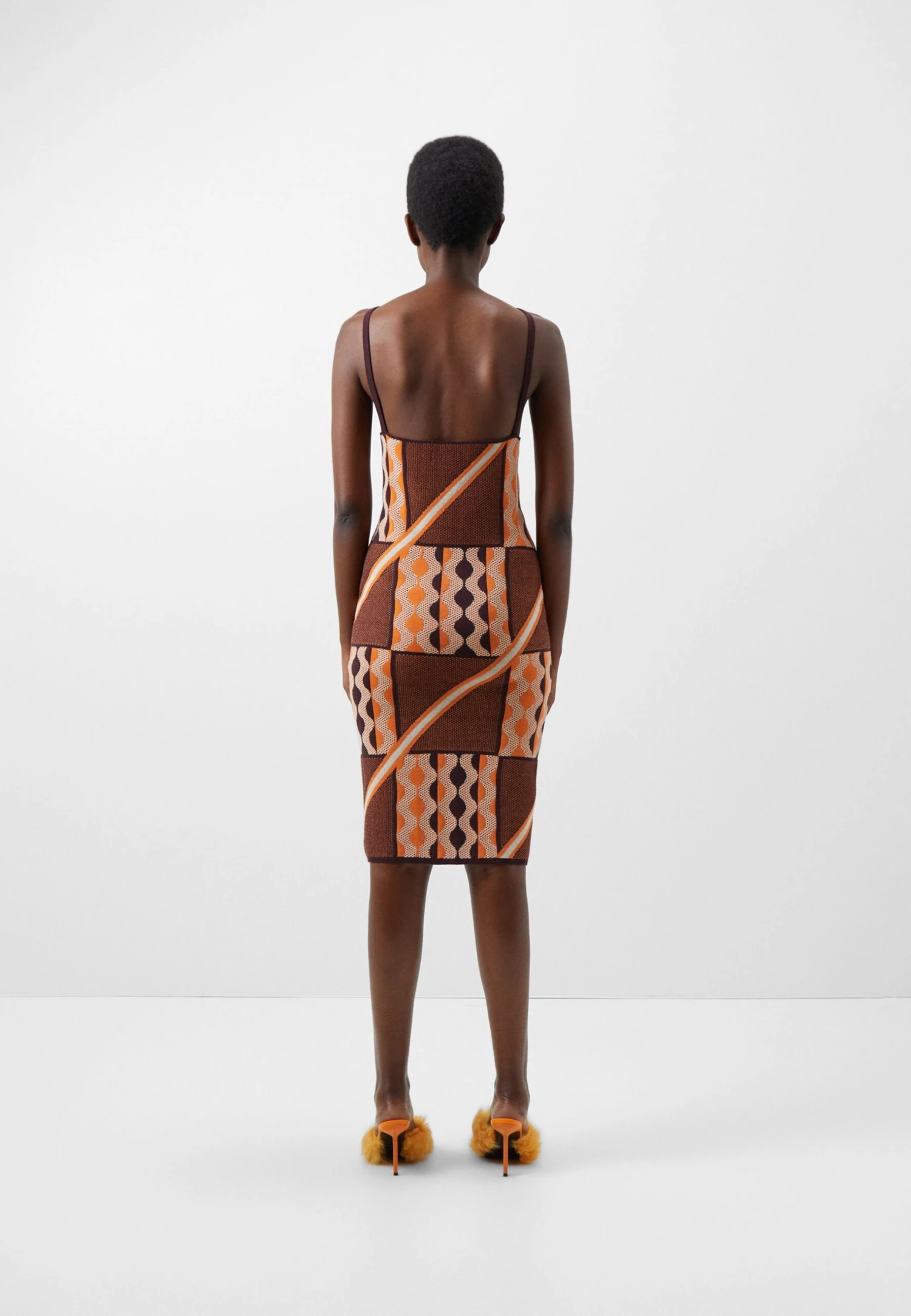 Tafii Dress - Etui-Jurk - Red/Orange 5 Tafii Dress - Etui-Jurk - Red/Orange - Afbeelding 3