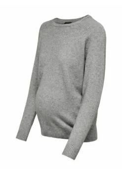 ONLY MATERNITY Mama Loose Fit - Trui - Medium Grey Melange -Mode Kledingwinkel 745bd64ae0da43a59b1916bafee4106a