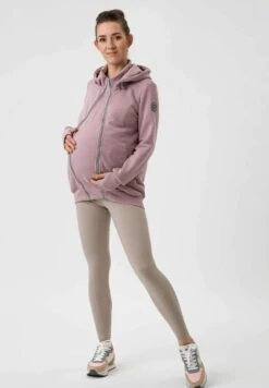 Pola 5 In 1Front/Back Babycarry - Sweater Met Rits - Dust Pink