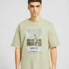 BERSHKA Short Sleeve Boxy Muhammad Ali- T-Shirt Print - Camel -Mode Kledingwinkel 749dbabd65e649399b8d9e0b0ff49fc3