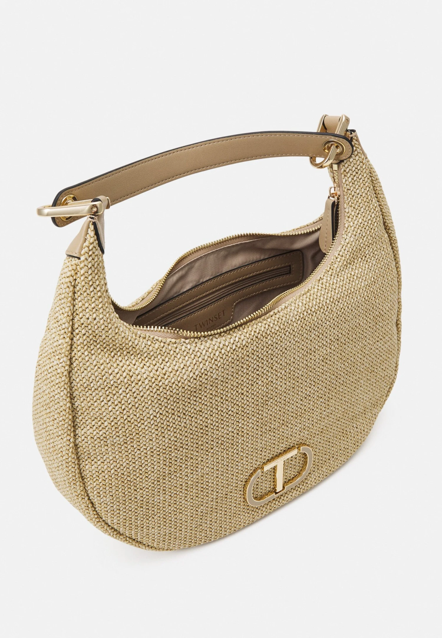 TWINSET Hobo Media Rigida - Handtas - Canapa Chiaro 5 TWINSET Hobo Media Rigida - Handtas - Canapa Chiaro - Afbeelding 3