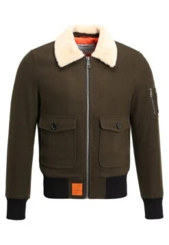 Aviator - Jas - Khaki -Mode Kledingwinkel 76815a9403ec43c89cb9a52fe9347a01