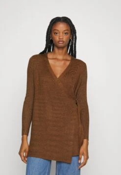 Object Objfae Thess Cardigan - Vest - Dark Earth