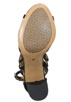 Sandalen - Czarny/Złoty -Mode Kledingwinkel 789b405fc4d444978ebb70602fae43ad