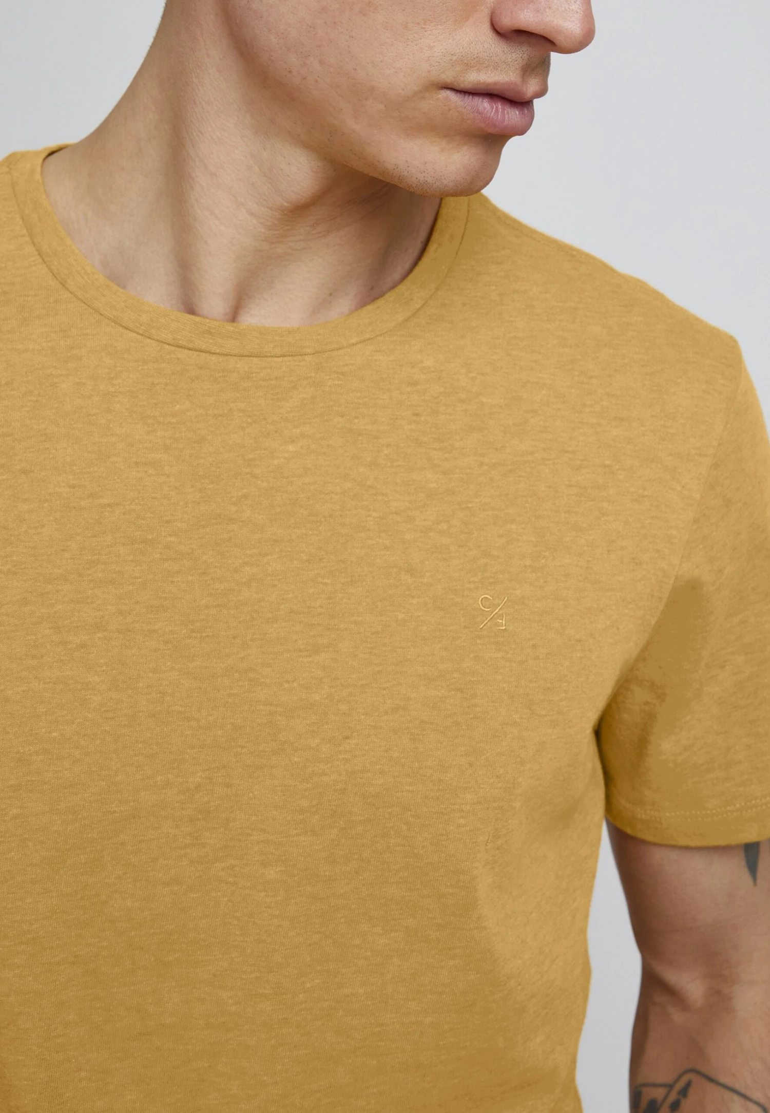 CASUAL FRIDAY T-Shirt Basic - Sunflower Melange 6 CASUAL FRIDAY T-Shirt Basic - Sunflower Melange - Afbeelding 4