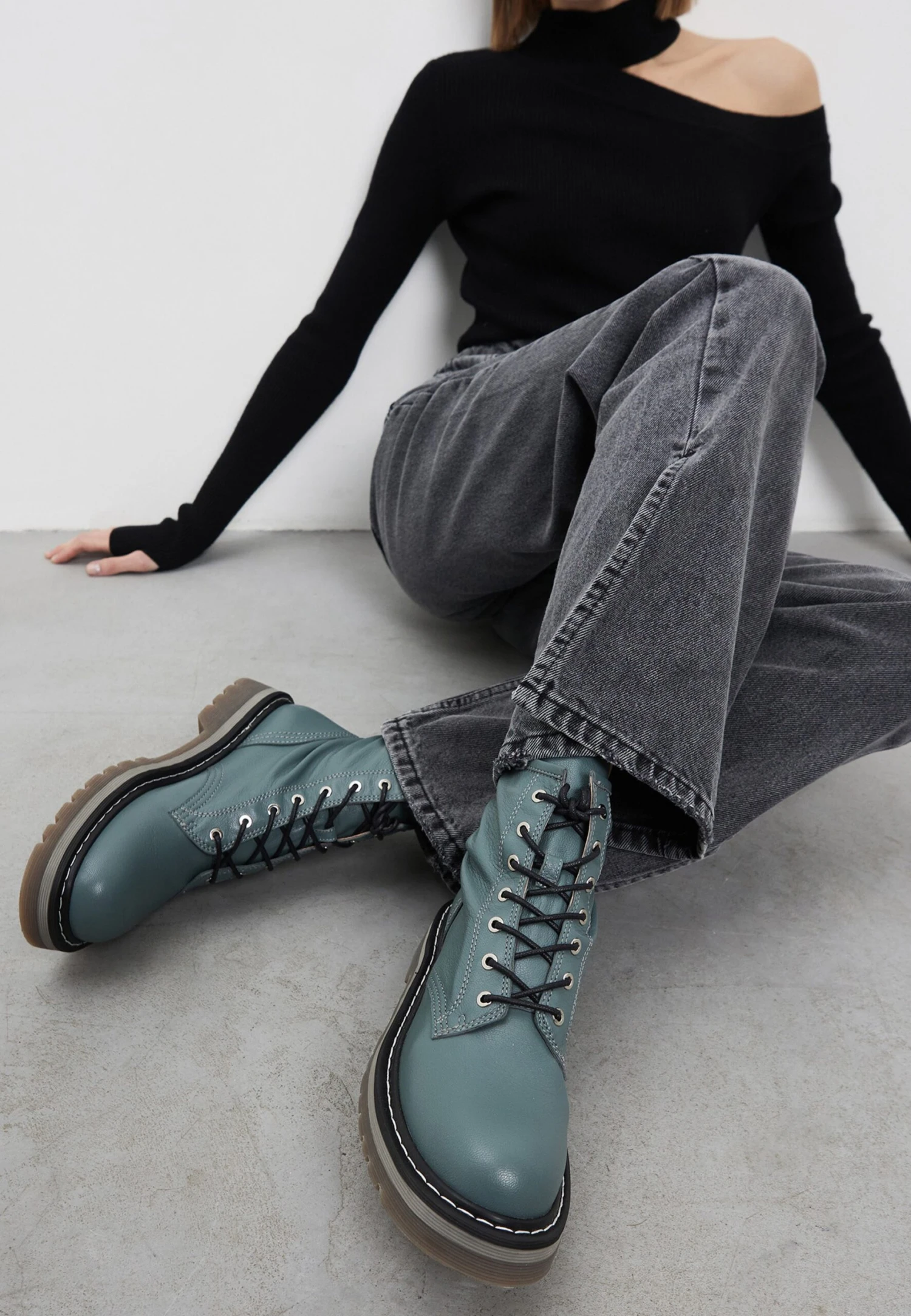 Enkellaarsjes Met Plateauzool - Sea 12 Enkellaarsjes Met Plateauzool - Sea - Afbeelding 10