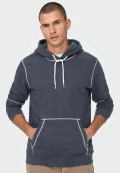 Only & Sons Kontrastnaht - Hoodie - Dark Navy 11 Only & Sons Kontrastnaht - Hoodie - Dark Navy -Mode Kledingwinkel 7af1f0d306ed40d0b7cf8c2e7bb9e24b