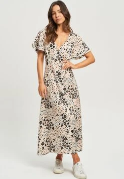 Calli Adia- Maxi-Jurk - Abstract Floral